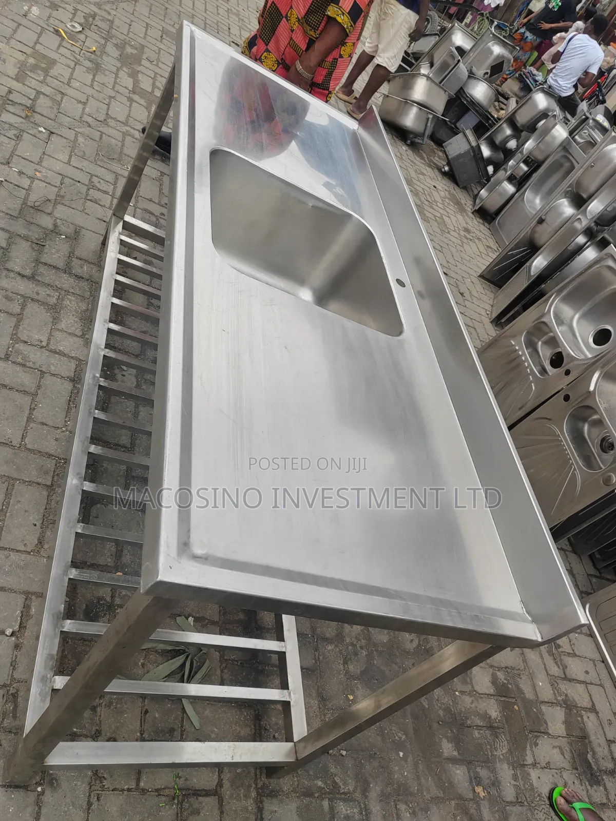 304 Stainless Steel, 1.5mm Thickness Industrial Sink