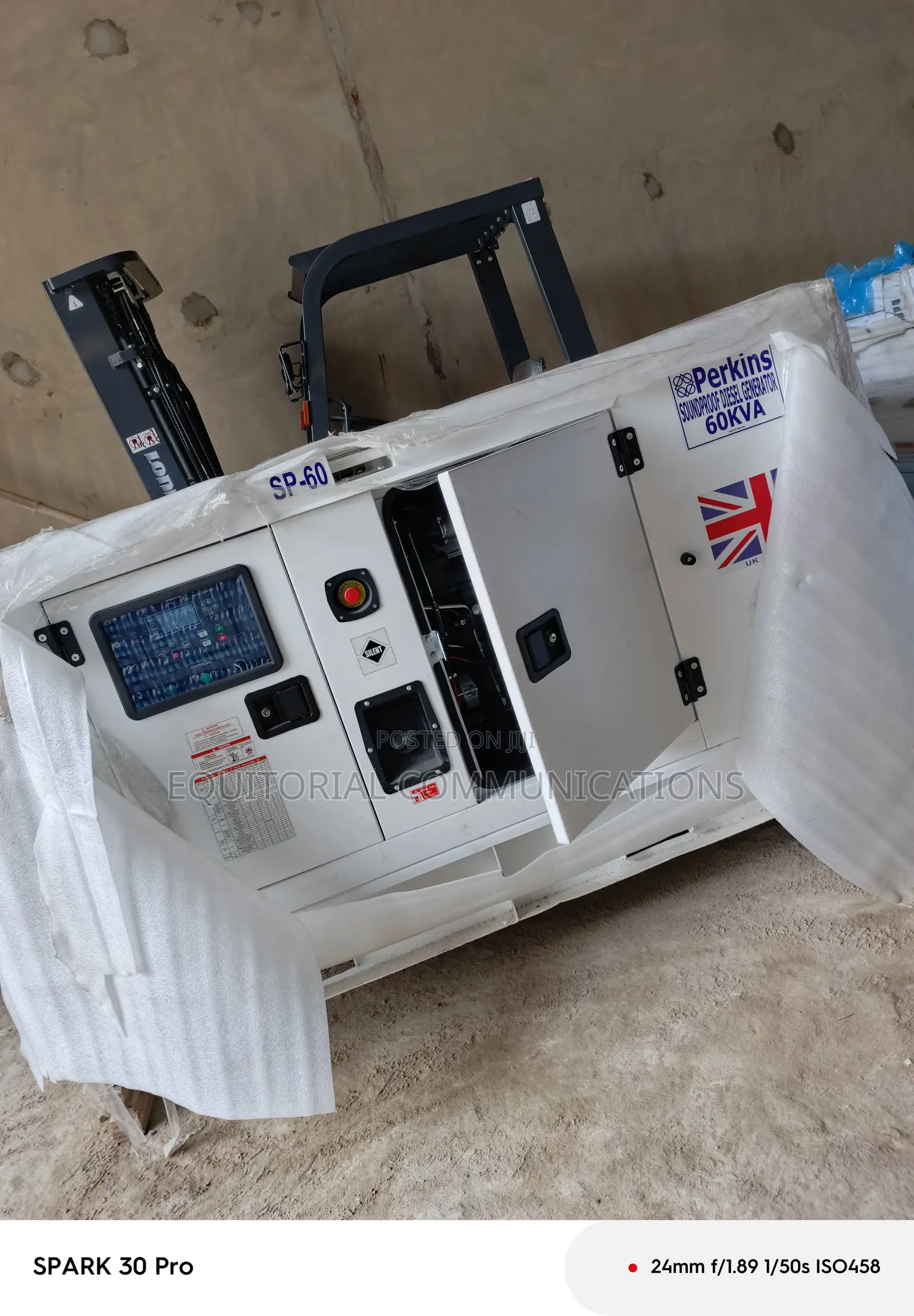 Perkins 60kVA Soundproof Diesel Generator