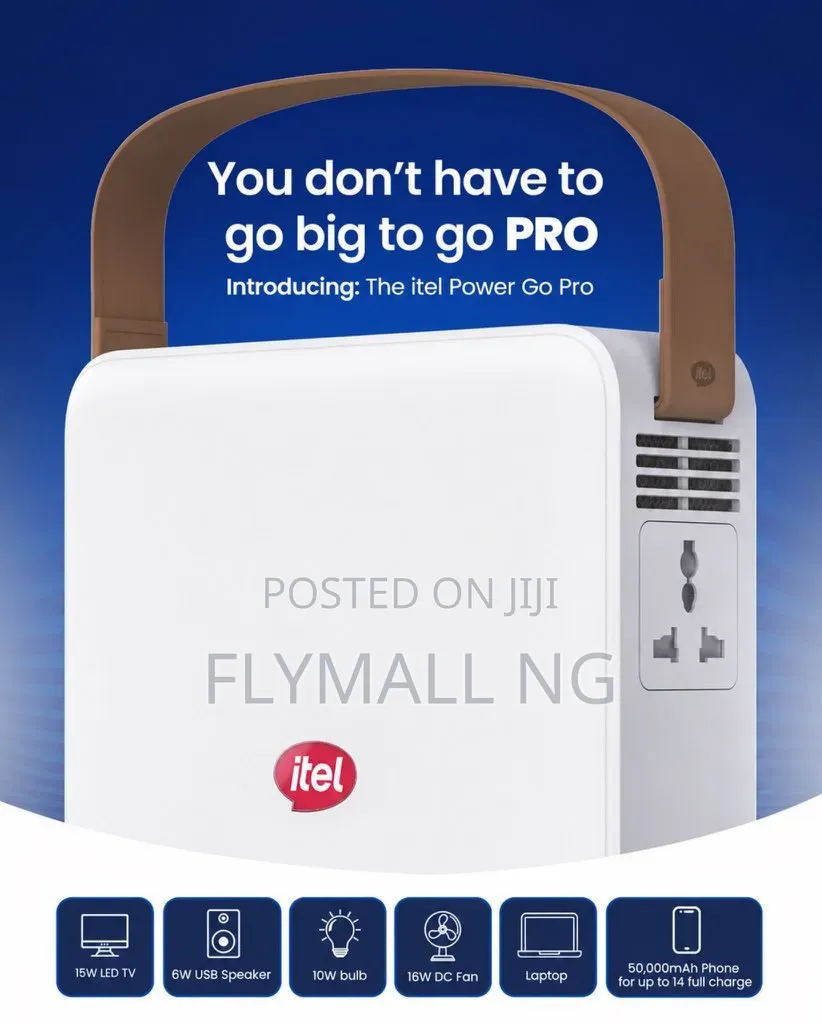 Itel Energy Power Go Pro 100,000mAh 200W 133W Portable Power Station