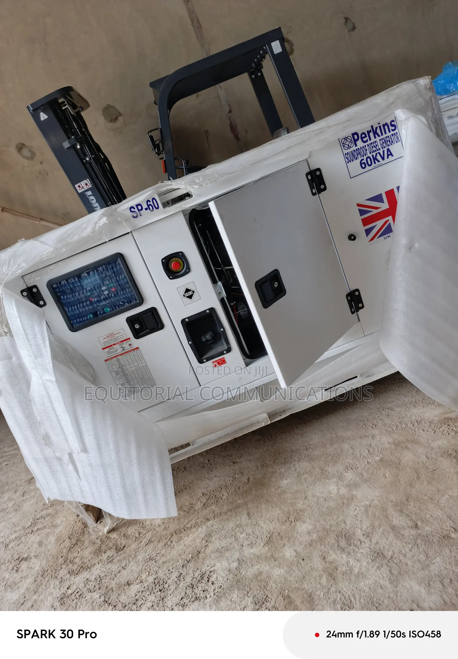 Perkins 60kVA Generator for Construction Sites