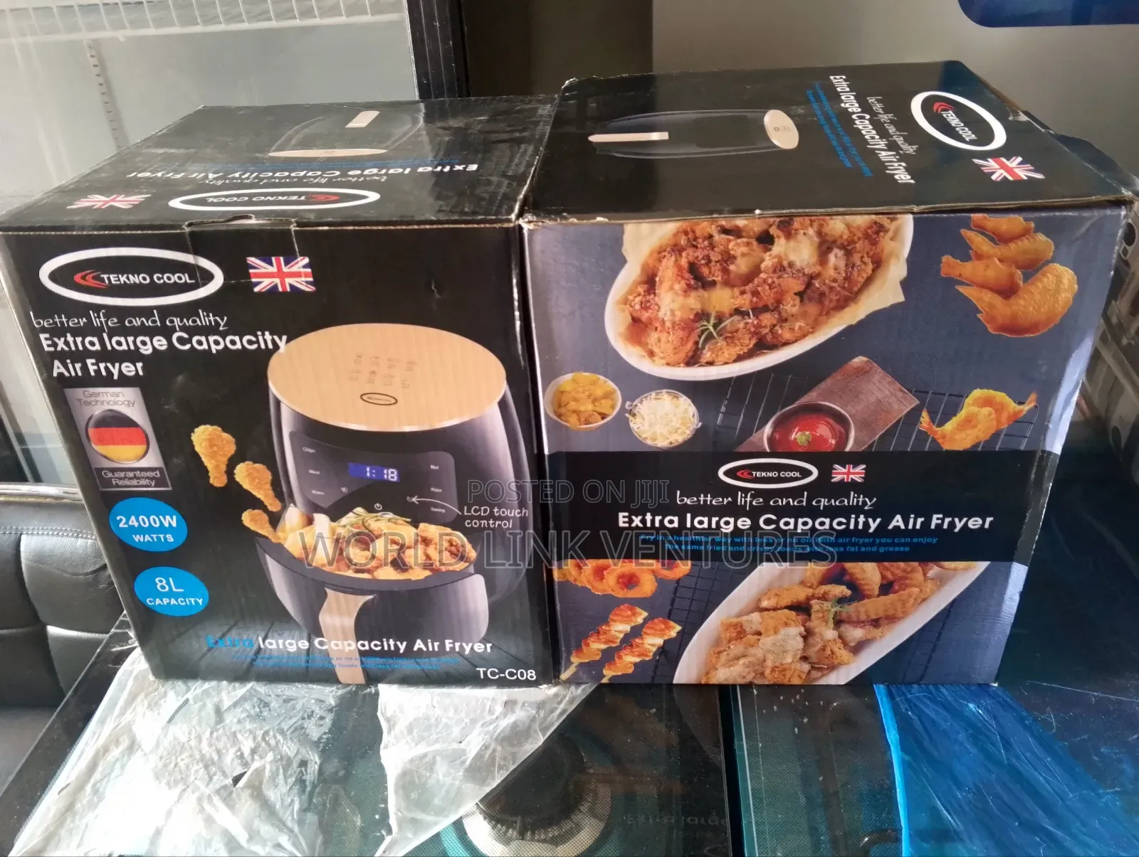 TEKNO COOL Air Fryer 8 Liters Capacity