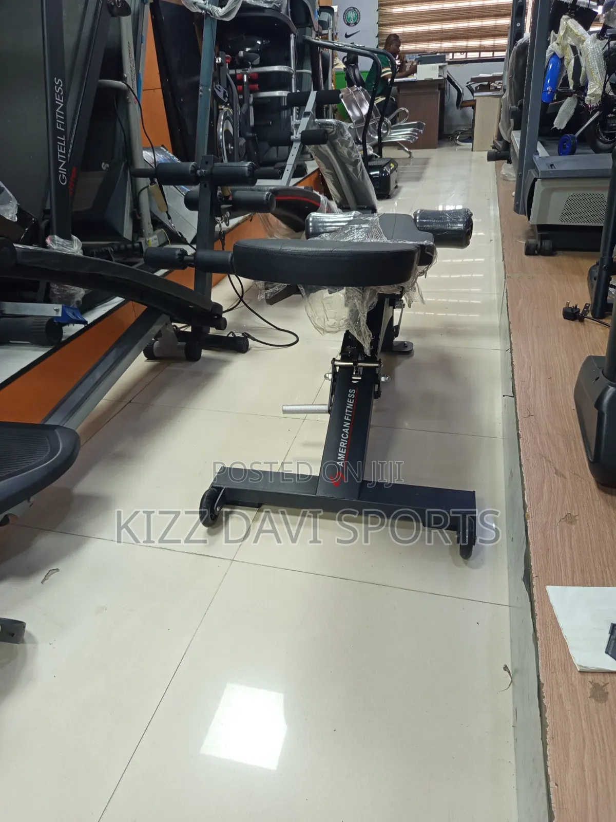 American Fitness Commercial Adjustable Sit-Up Abdominal Bench