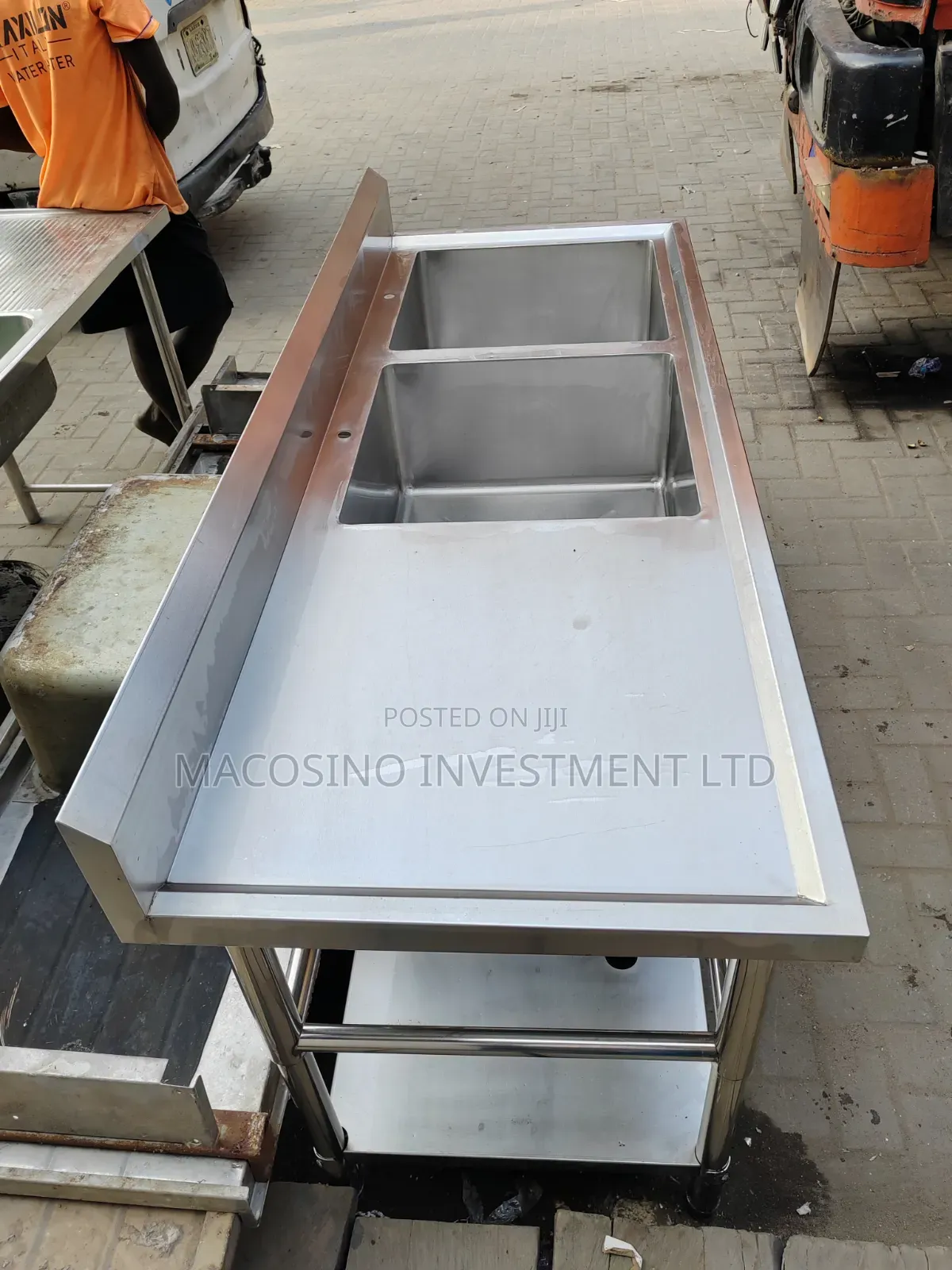 304 Stainless Steel, 1mm Thickness Industrial Sink.