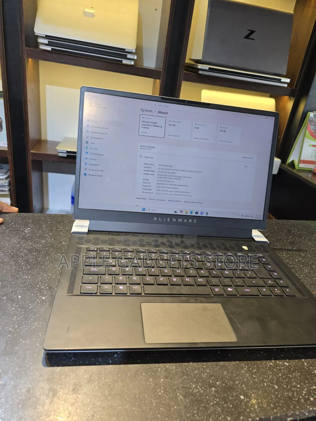 Laptop Alienware X15 R1 16GB Intel Core i7 SSD 1T