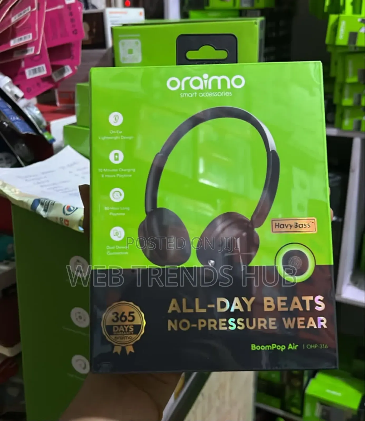 Oraimo Boompop Air (Ohp-316) Wireless Headphones