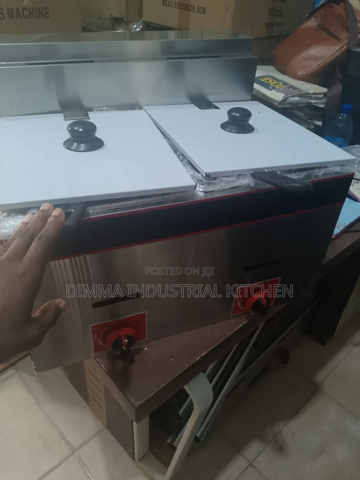 Double Tank 10L Gas Deep Fryer