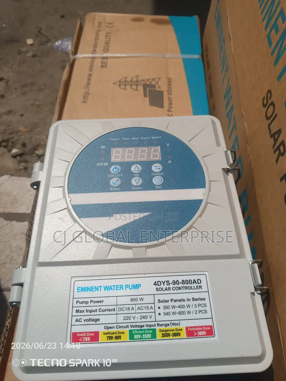 1hp AC/DC Solar Submersible Water Pump
