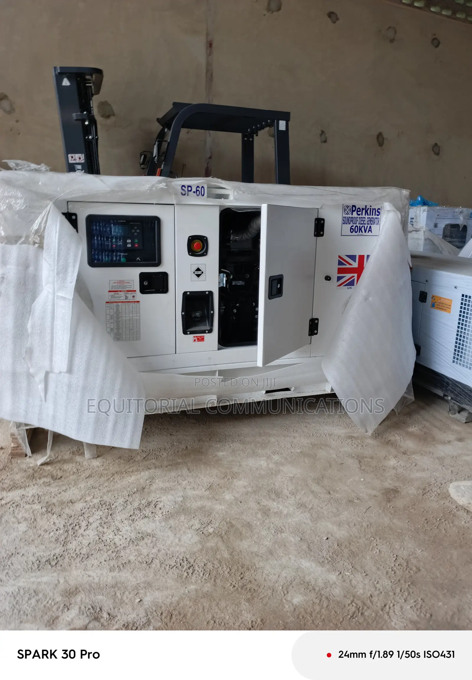 Perkins 60kVA Soundproof Generator — Powerful Reliable