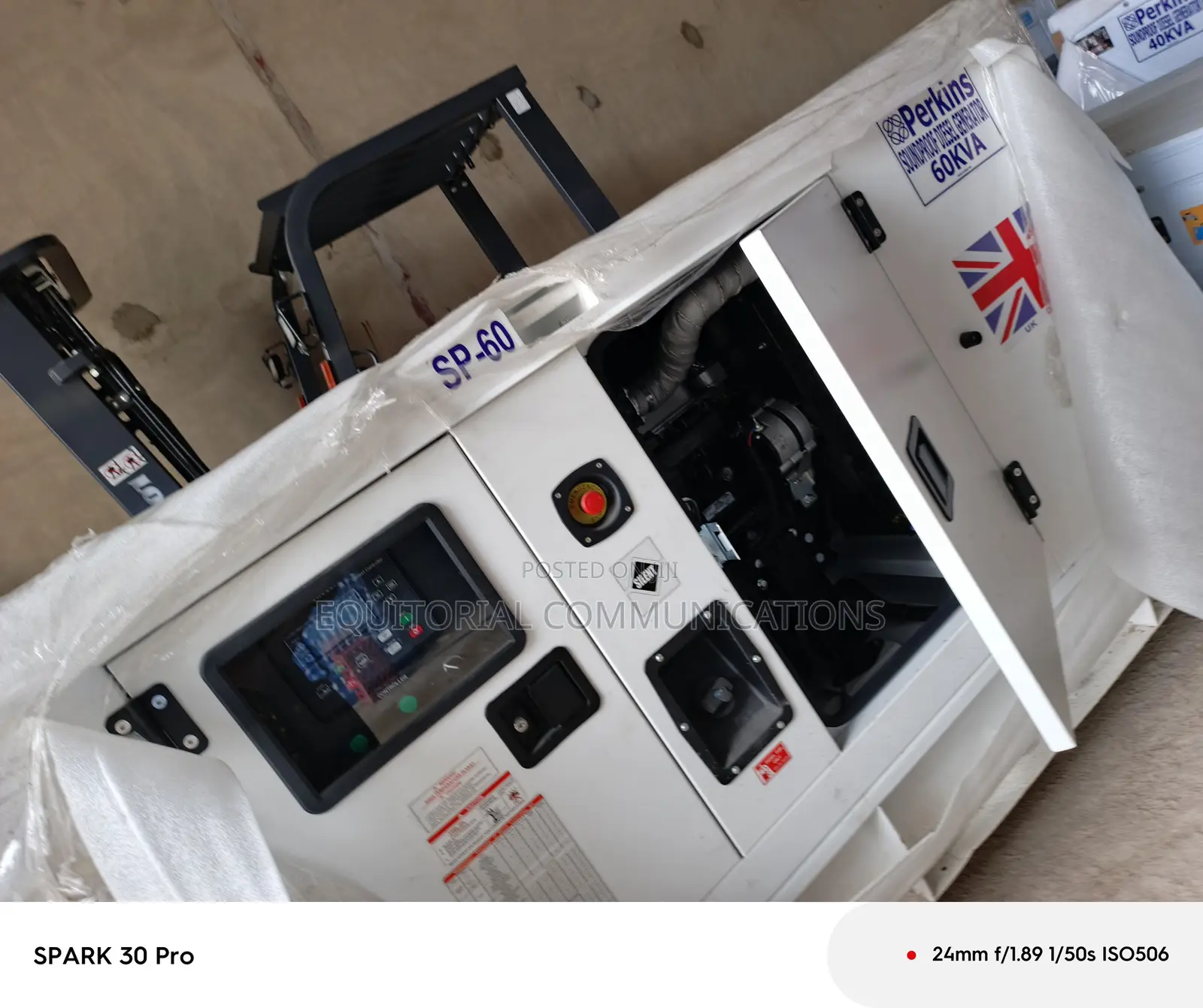 Perkins 60kVA Soundproof Generator — Powerful Reliable