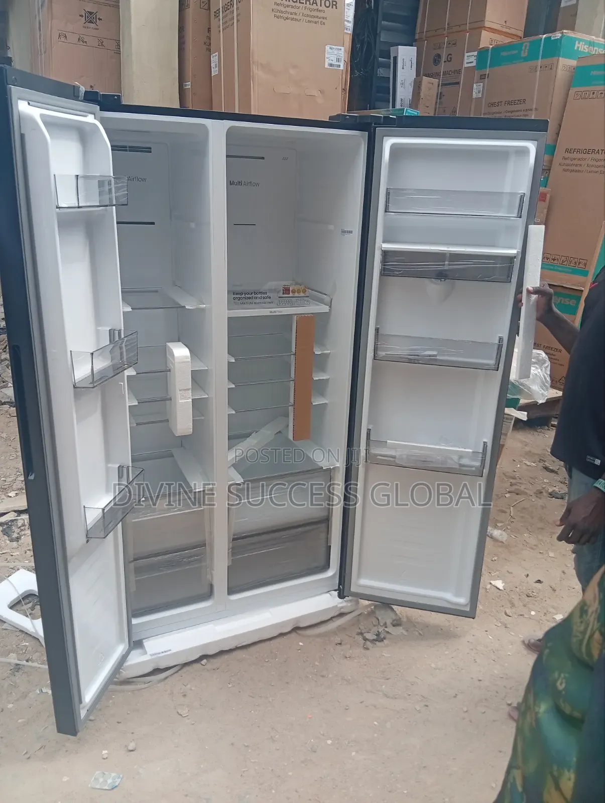 Hisense 529ltr Side by Side Refrigerator