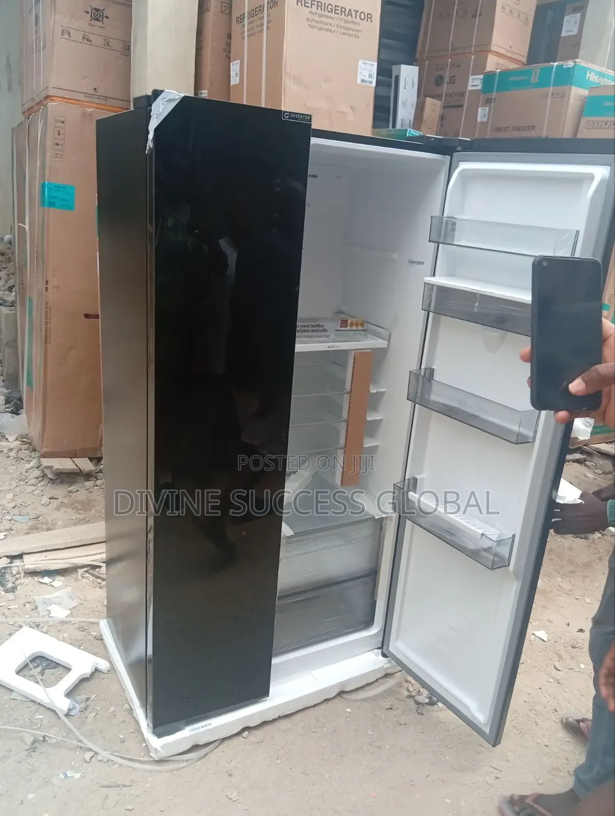Hisense 529ltr Side by Side Refrigerator