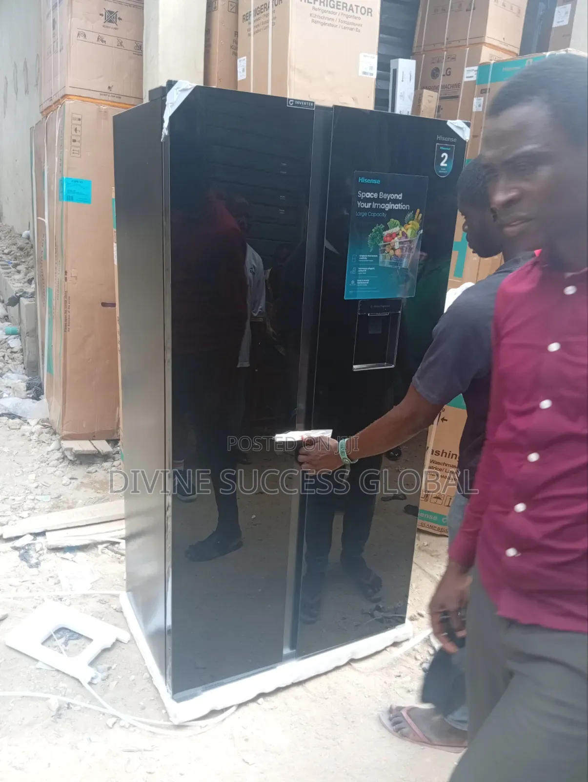 Hisense 529ltr Side by Side Refrigerator