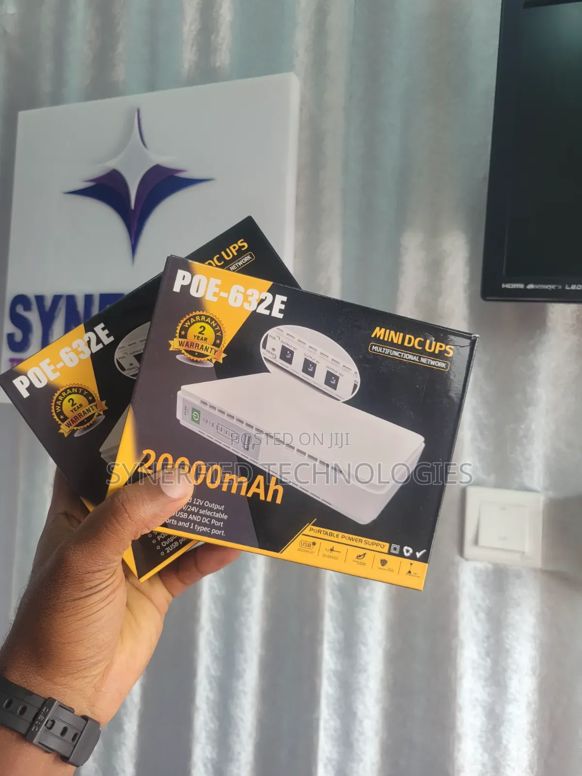 POE-632E Mini DC UPS, 20000mAh Portable Power Supply, 9v/12v Output