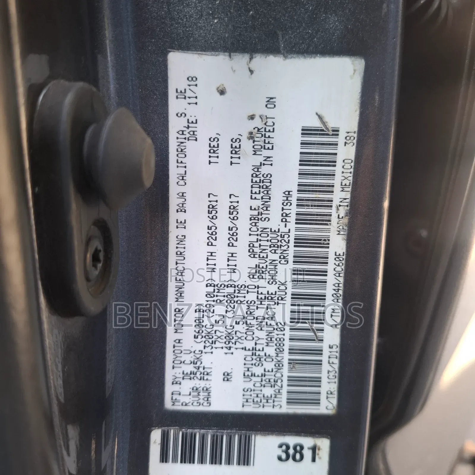 Toyota Tacoma 2018 Gray