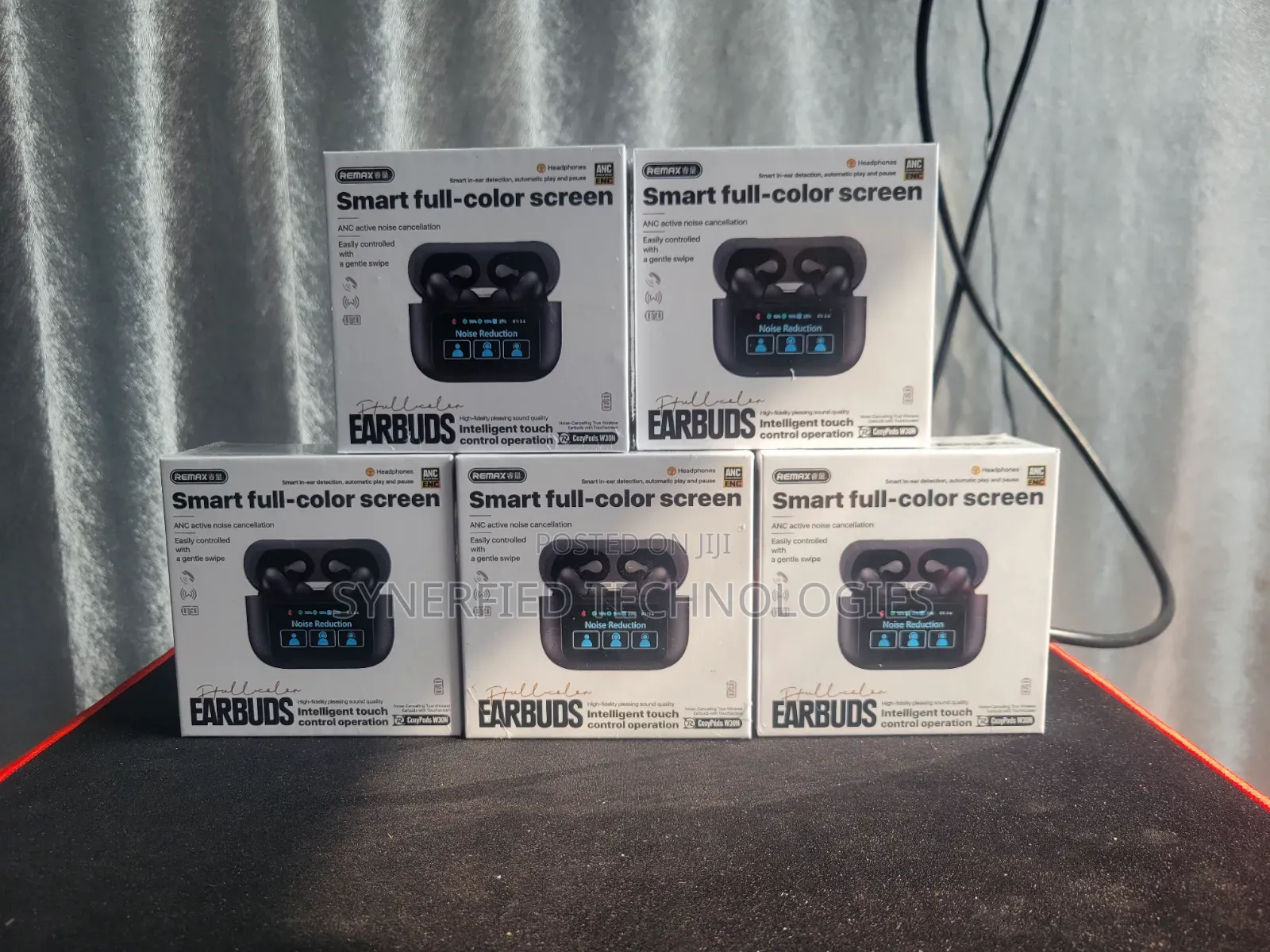 Remax CozyPods W30N Earbuds, Smart Full-Color Screen, ANC + ENC