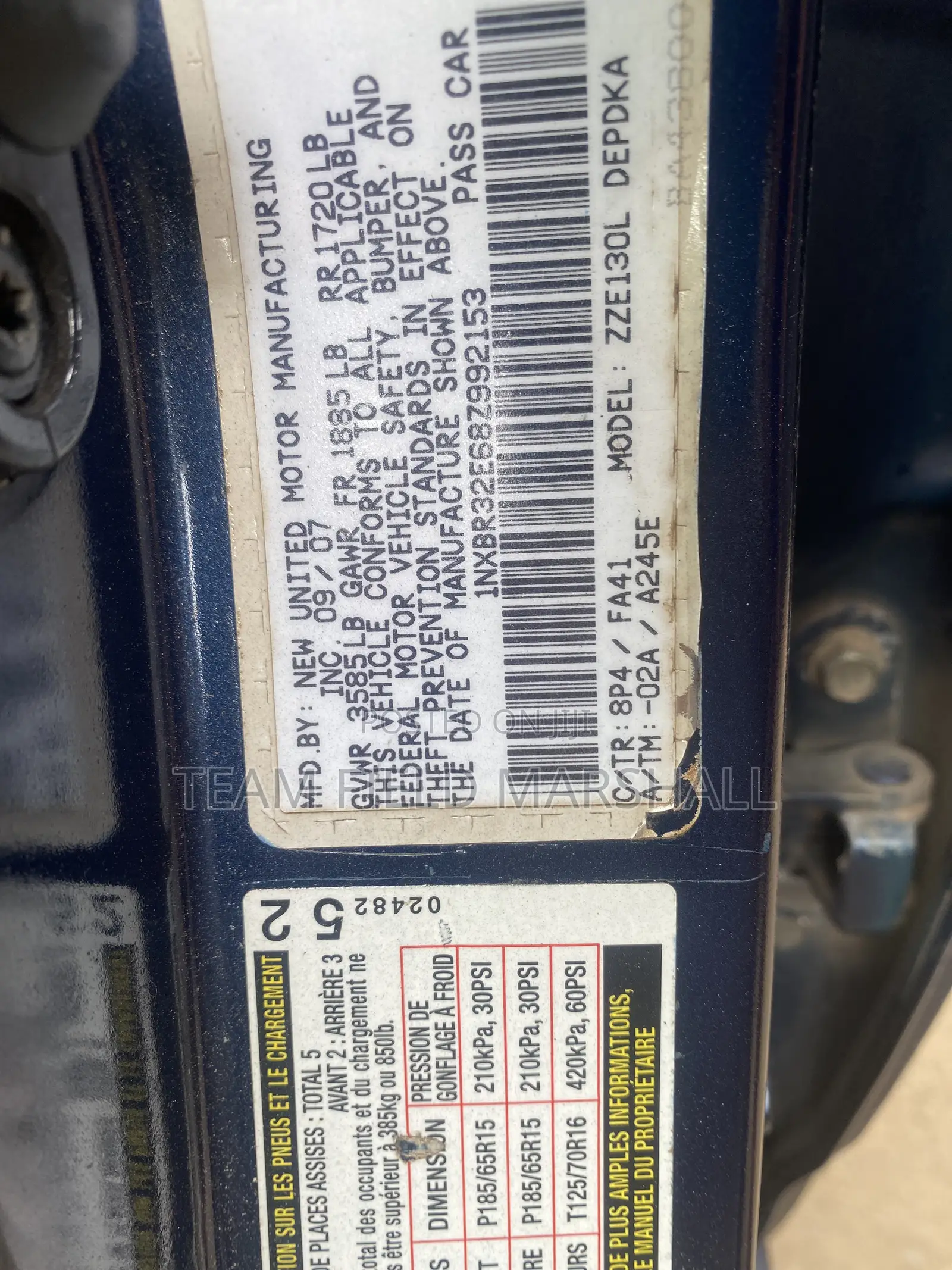 Toyota Corolla 1.8 2008 Blue