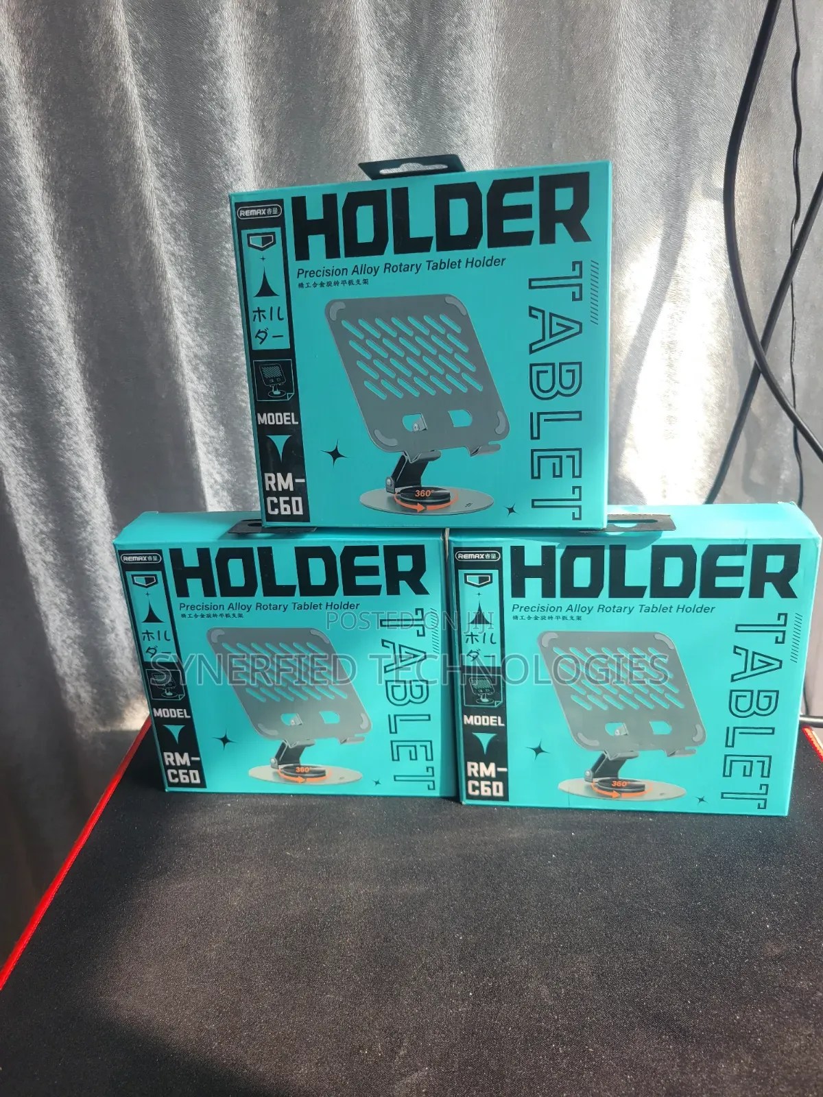 Remax RM-C60 Precision Alloy Rotary Tablet Holder, 360° Rotation