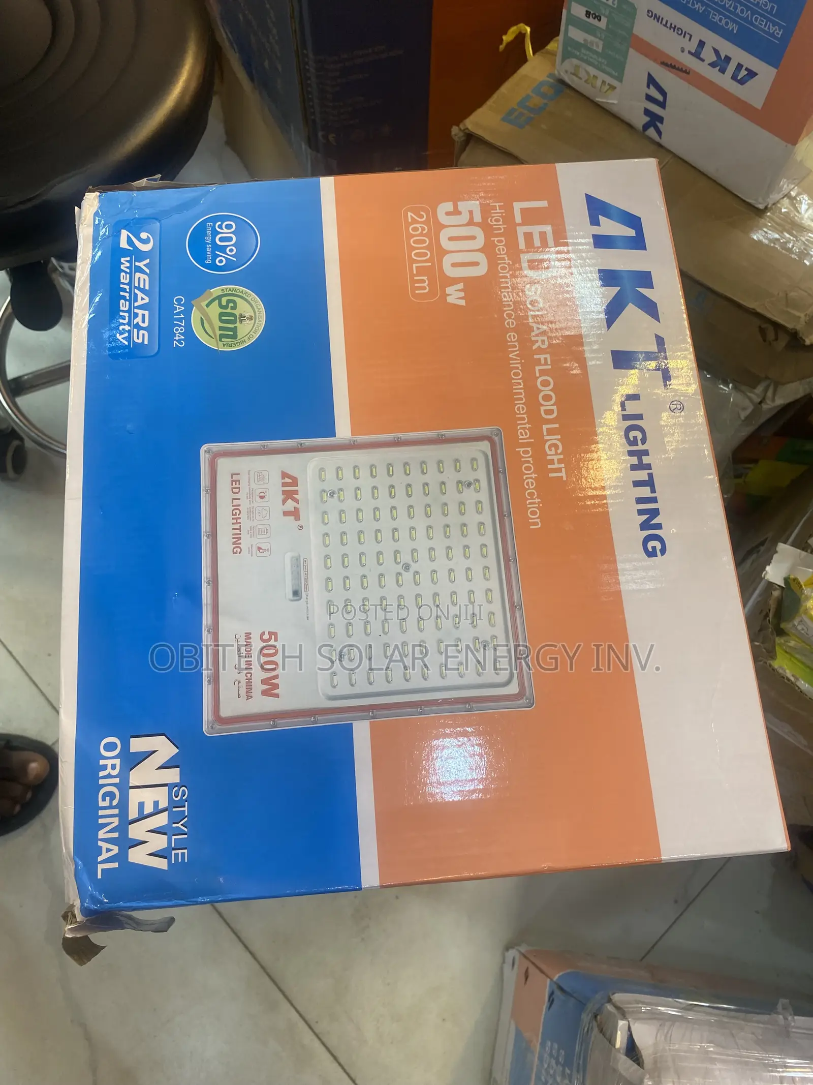500W LED Solar Flood Light