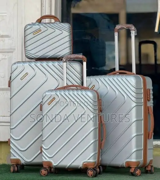 Luxury Swiss Polo 4-Piece Luggage Box Set
