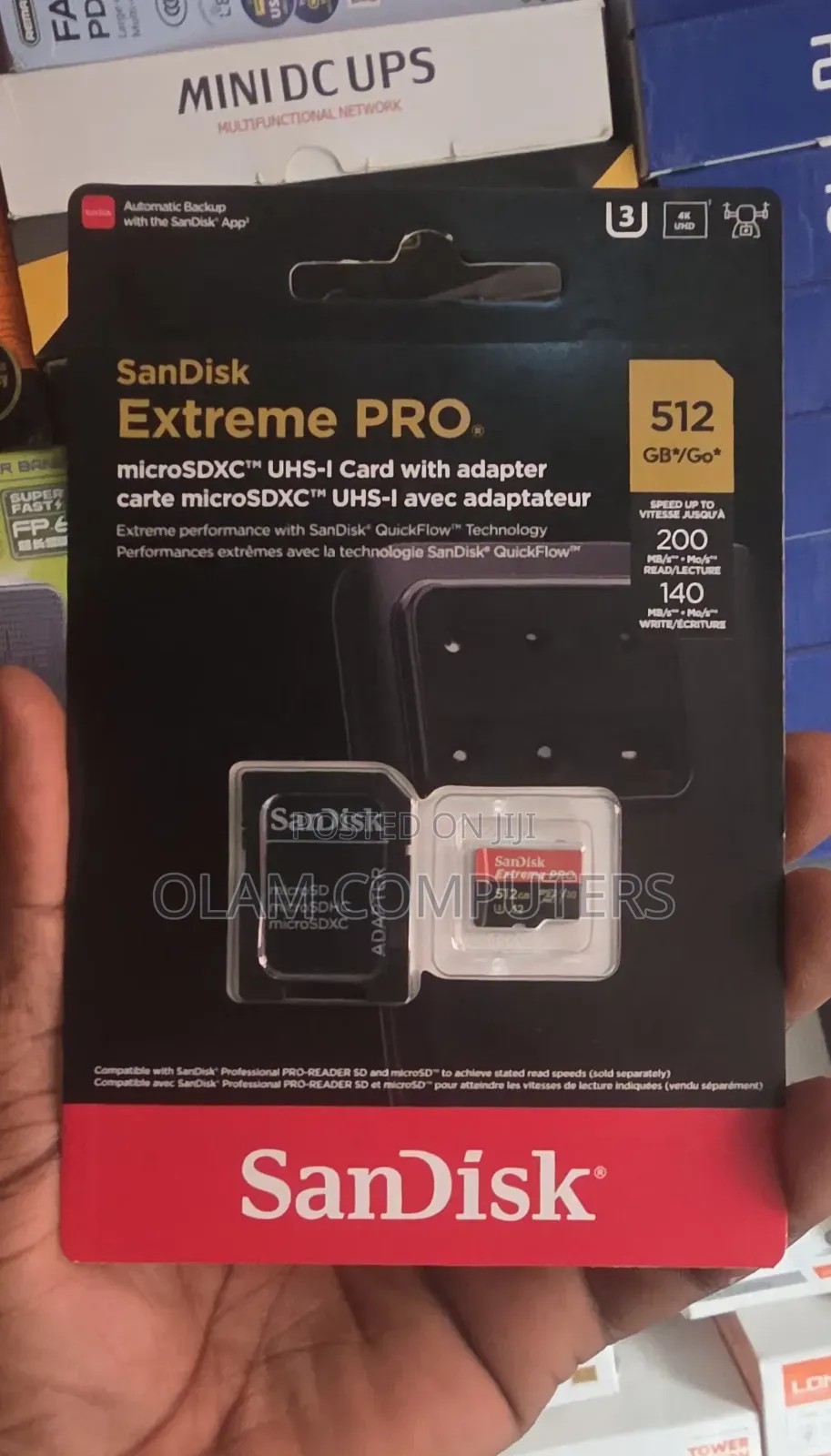 SanDisk Extreme Pro 512GB MicoSDXC UHS-I Card With Adapter