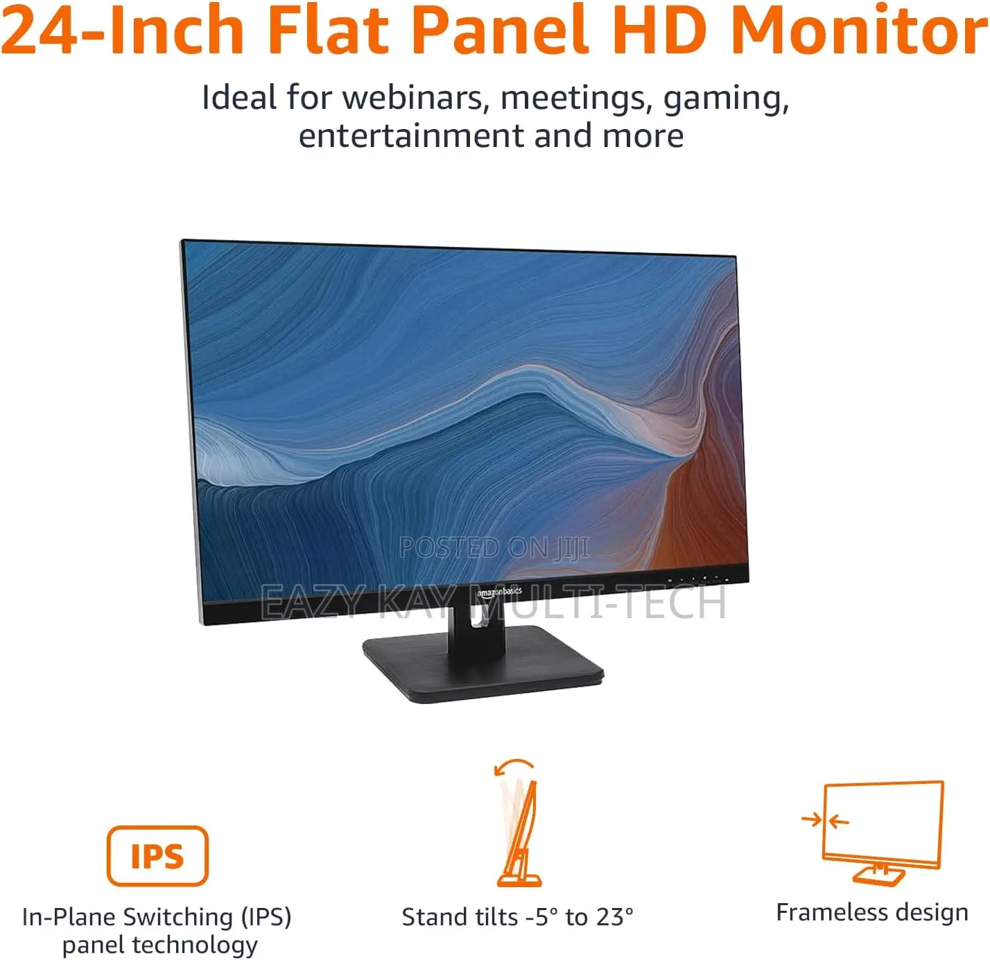 Amazon Basics 24-Inch Full HD IPS Monitor by AOC