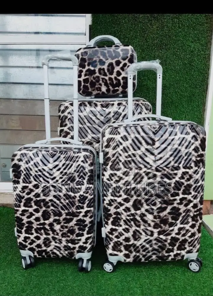 High Quality 4-in-1 Leopard Print Travel Luggage Set