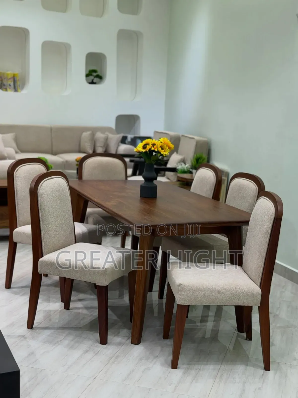 Wooden Dining Table Set 6 Seater