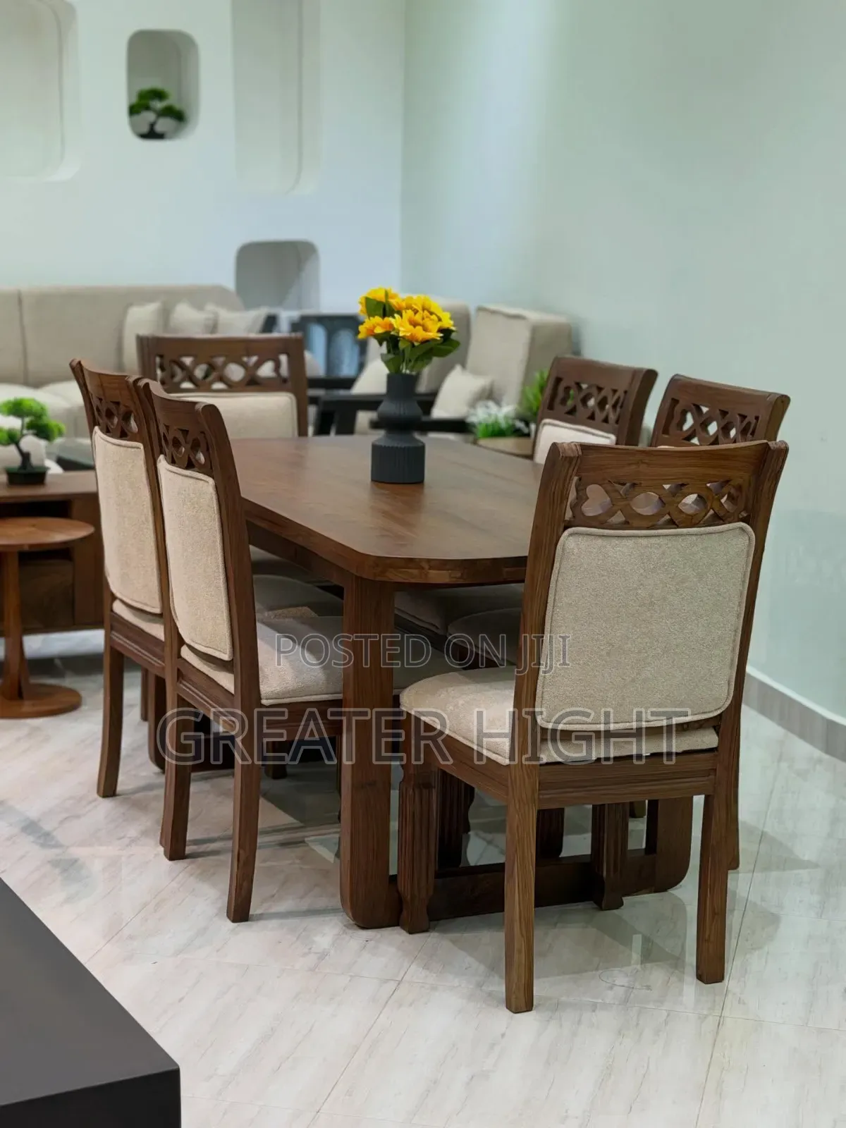 Wooden Dining Table Set 6 Seater