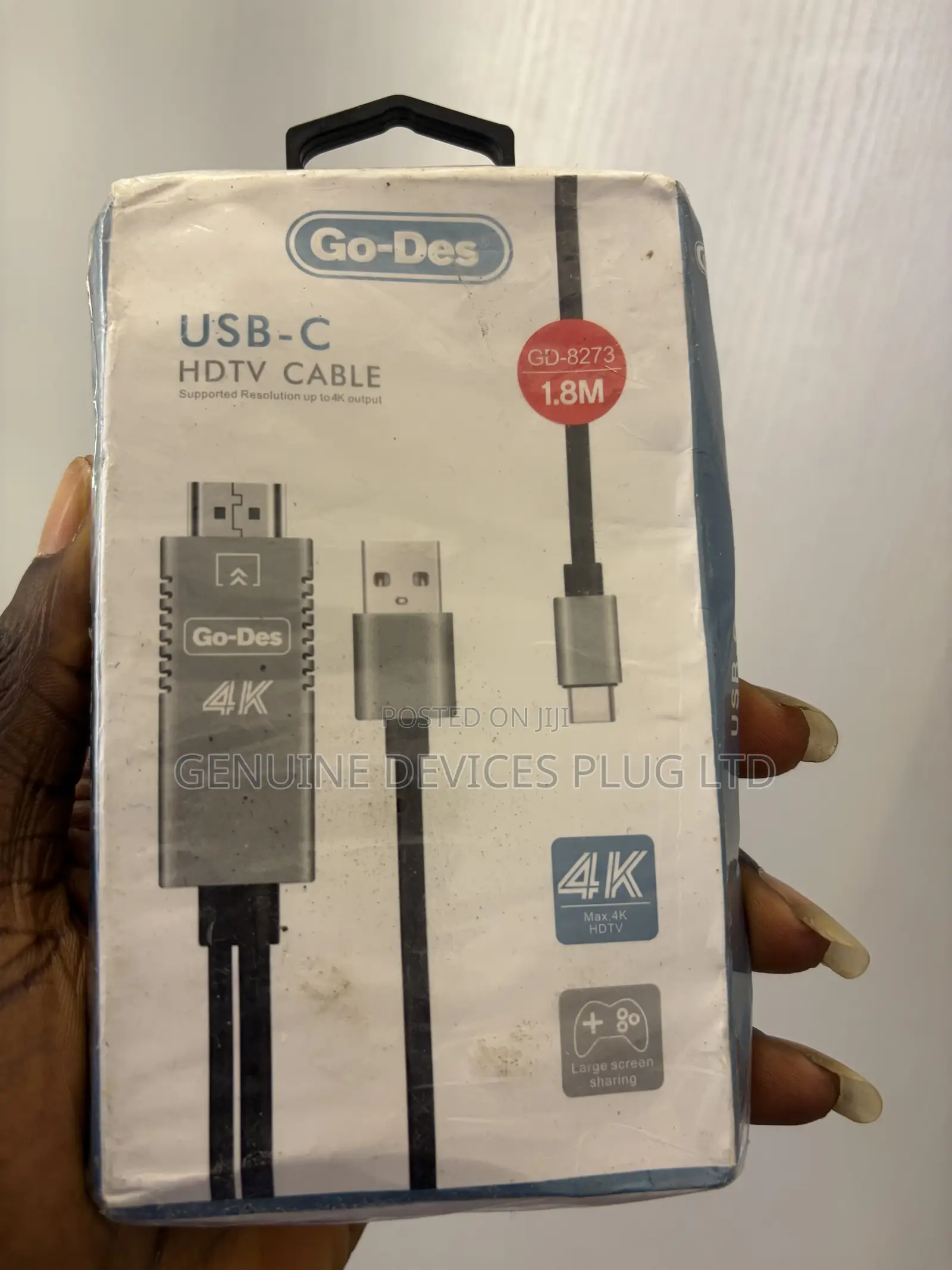 In 1 USB-C Type C to HDMI Cable * HD Video Audio Adapter Cable