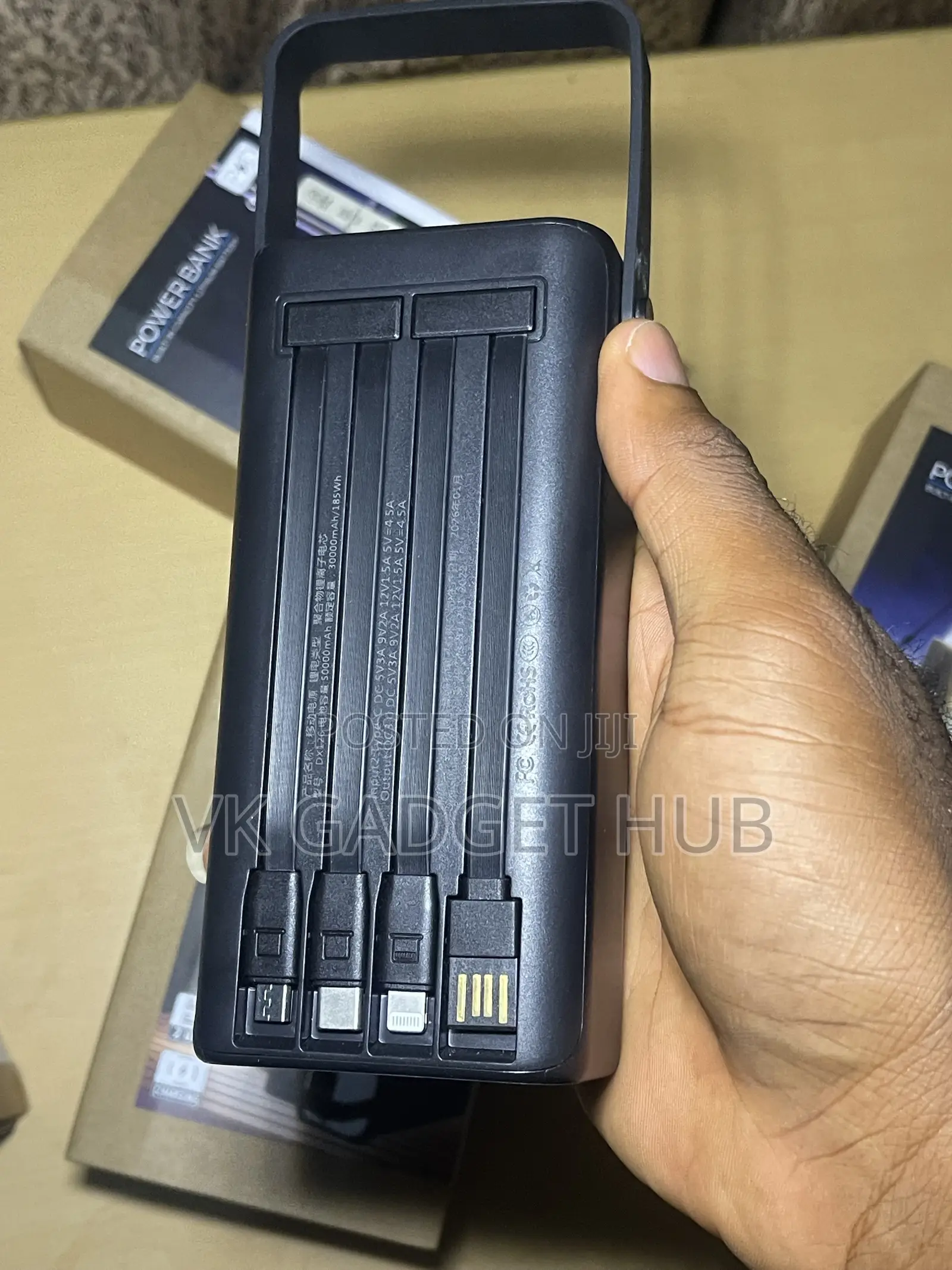 50,000mAh 120W Super Fast Charge Power Bank – 30,000mAh Rated