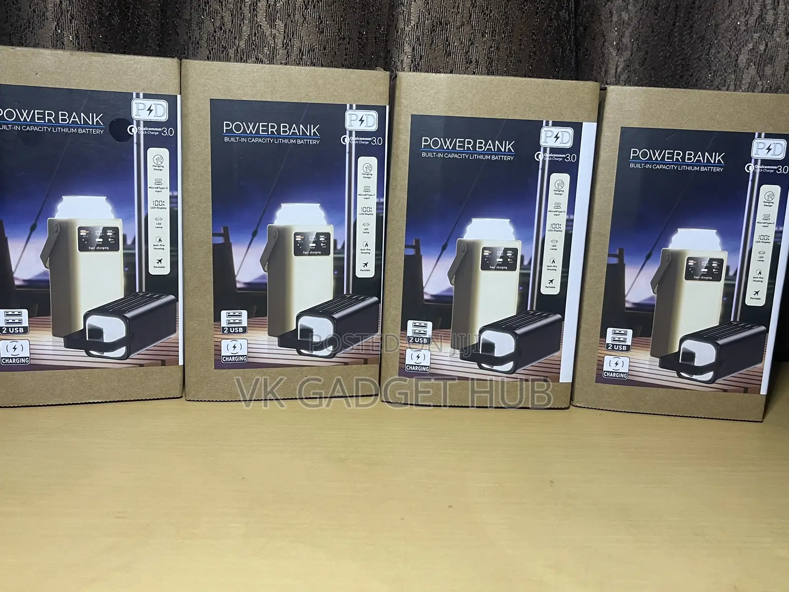 50,000mAh 120W Super Fast Charge Power Bank – 30,000mAh Rated