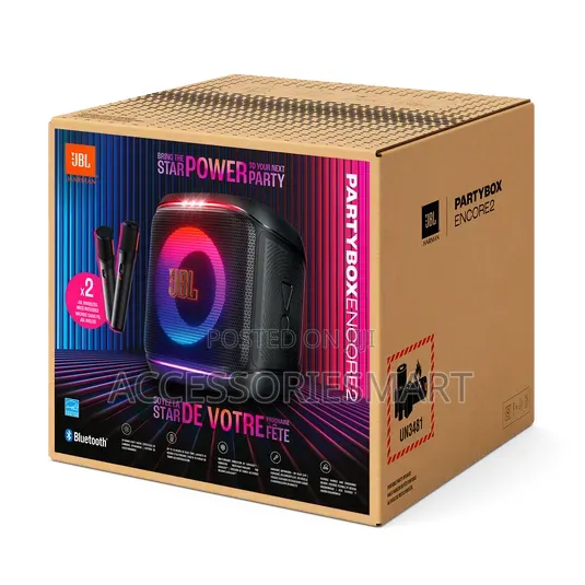 JBL Partybox Encore 2 Mic - Portable Party Speaker
