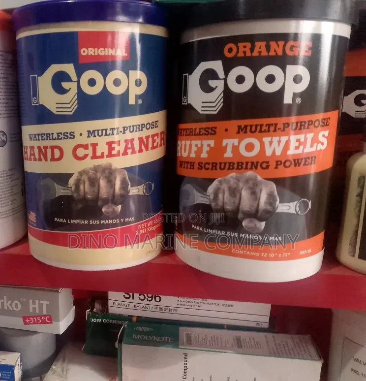 GOOP Original Hand Cleaner and ORANGE GOOP Ruff Towels