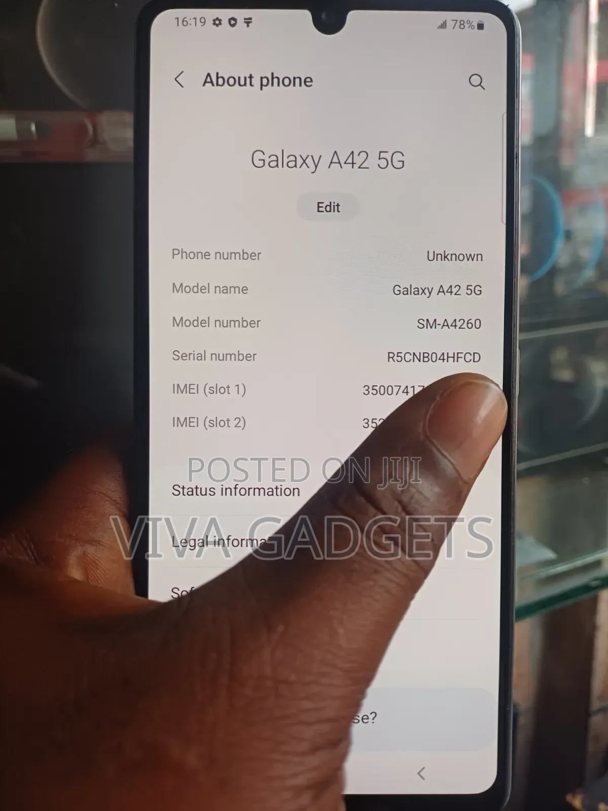 Samsung Galaxy A42 5G 128 GB White