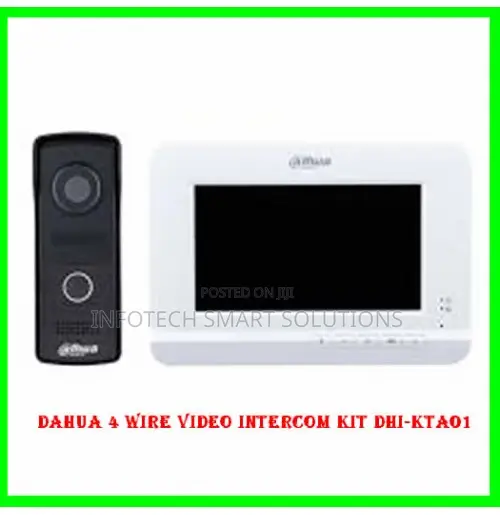 DAHUA 4-Wire Video Intercom Kit – Color Video Door Phone System