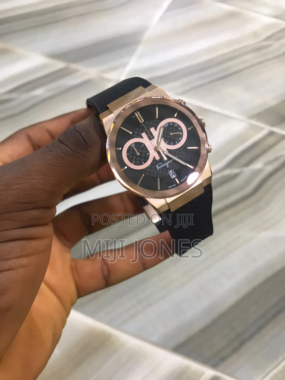 FERRAGAMO Rubber Strap Chrono
