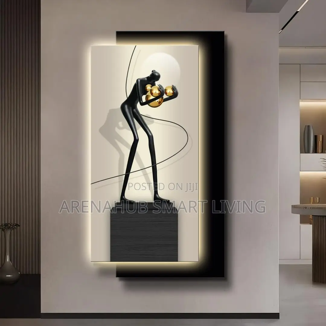 Luxury LED Wall Art – Modern 3D Decorative Wall Sculpture