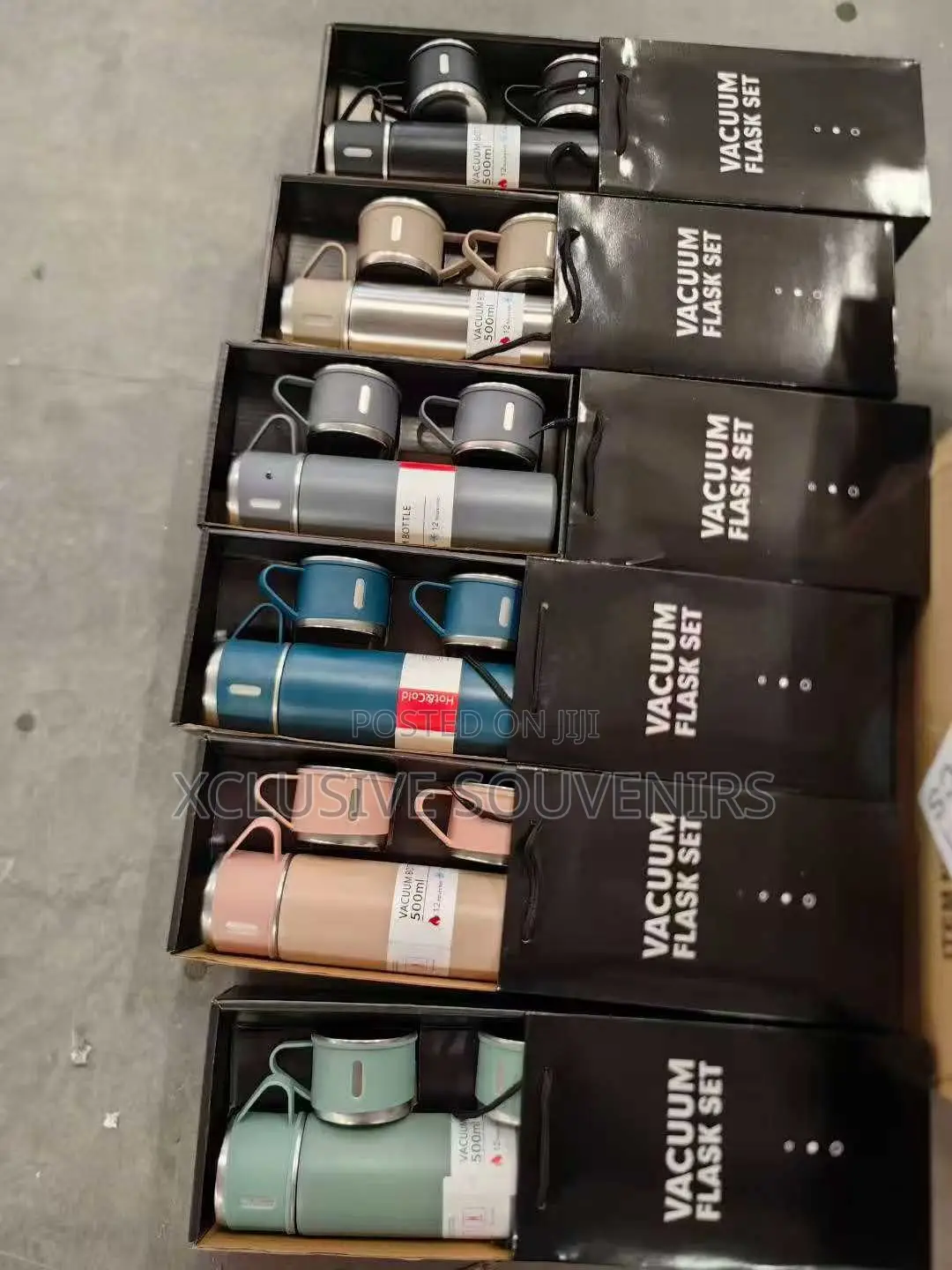 500ml Stainless Steel Vacuum Insulated Travel Mug Set