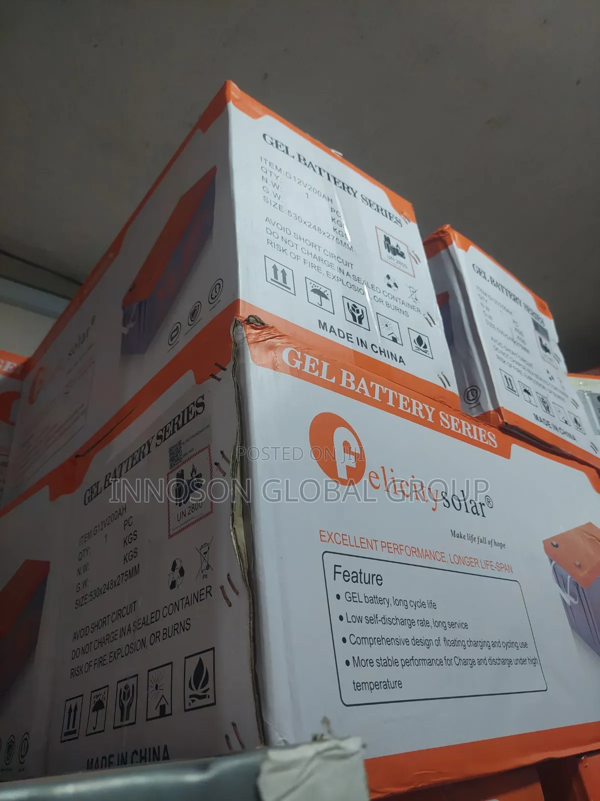 200Ah 12v FelicitySolar Gel Battery