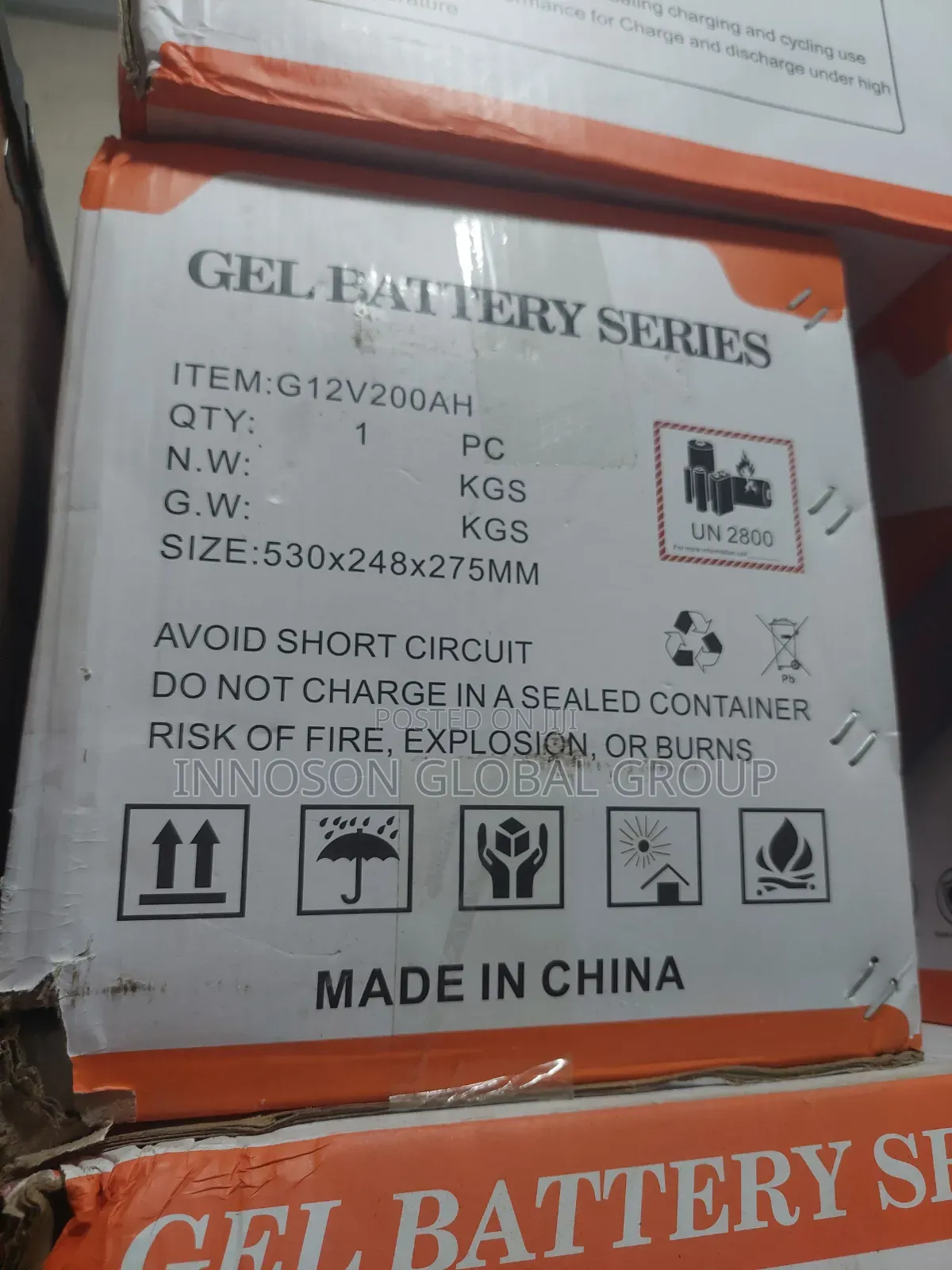 200Ah 12v FelicitySolar Gel Battery