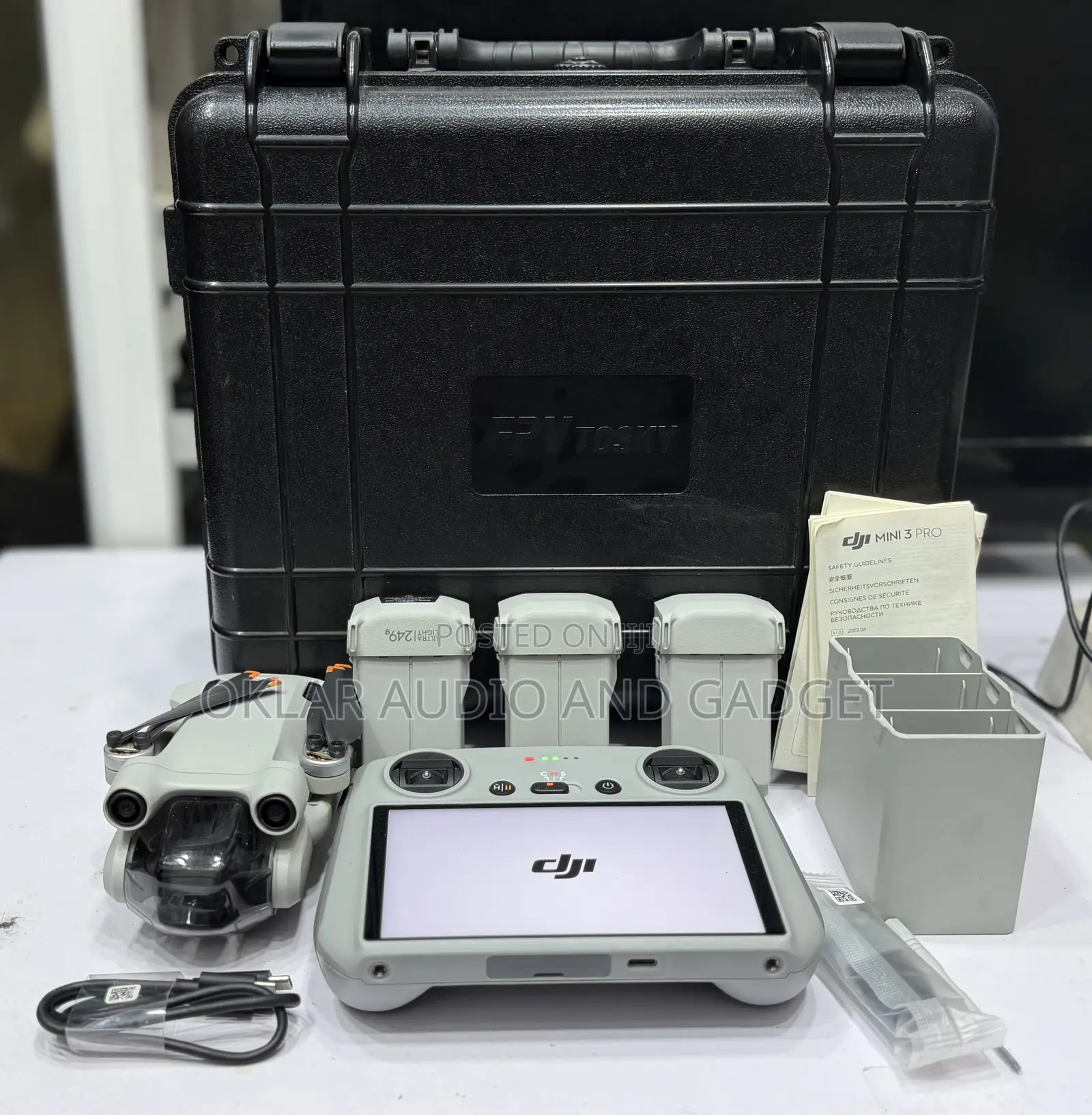 Dji Mini 3 Pro Flymore Combo With 3 Batteries and Hardcase (Used)