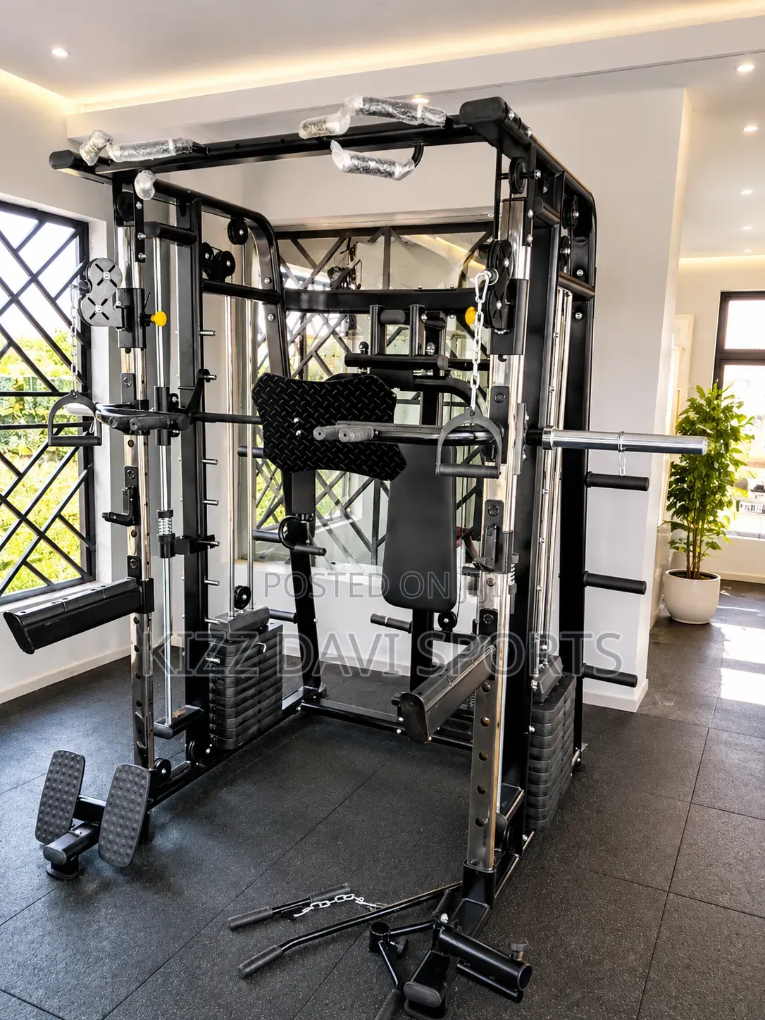 Multi-Functional Smith Machine Functional Trainer