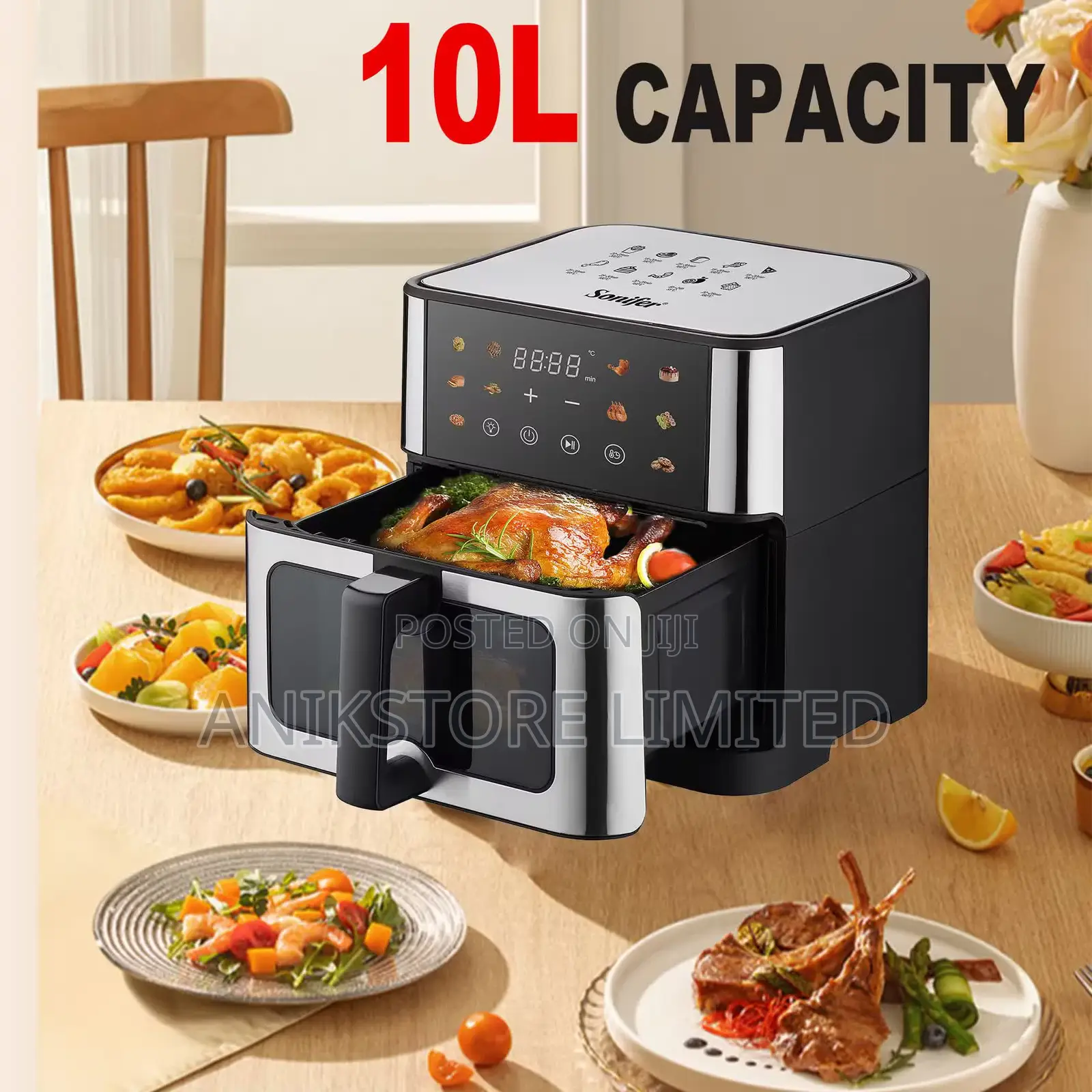 Sonifer 10L Digital Air Fryer SF-1042