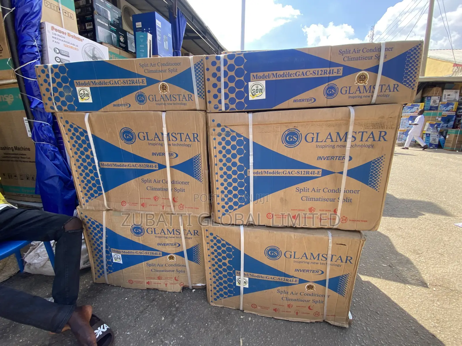 Glamstar 1.5hp Inverter AC, Comes With Installation Kits
