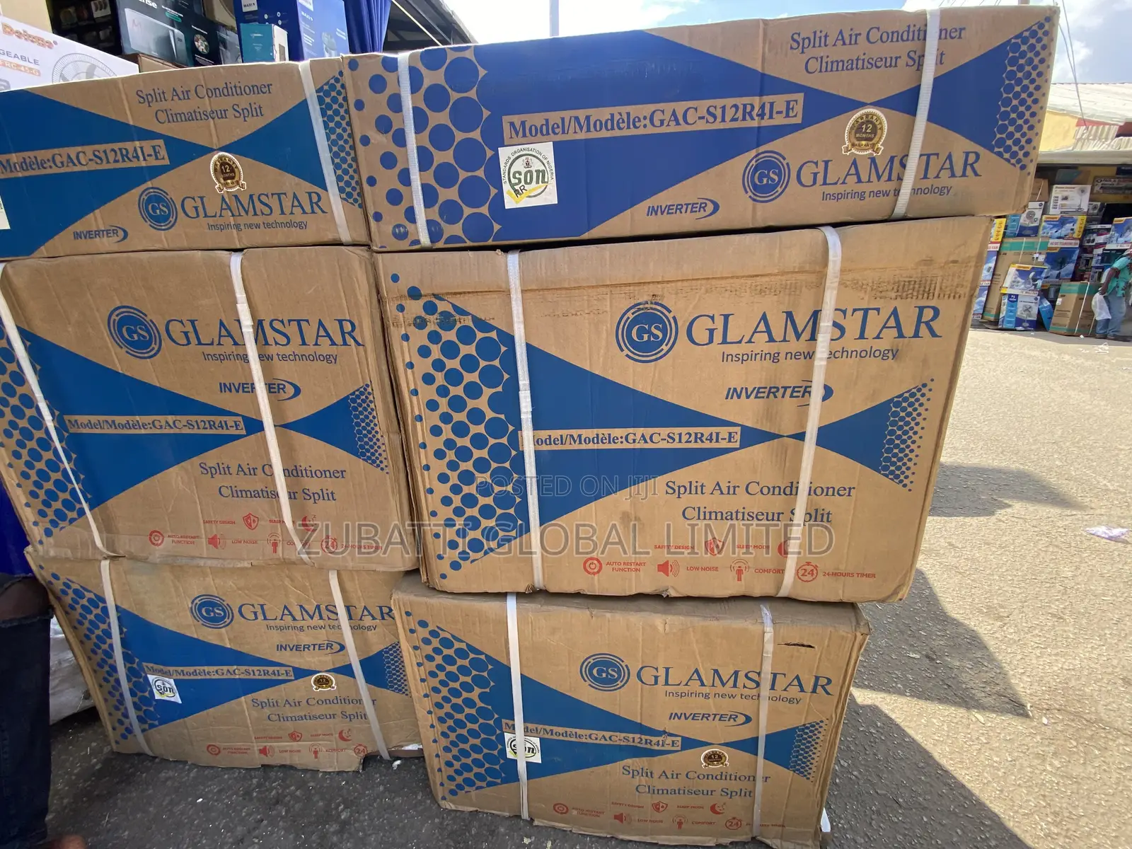 Glamstar 1.5hp Inverter AC, Comes With Installation Kits
