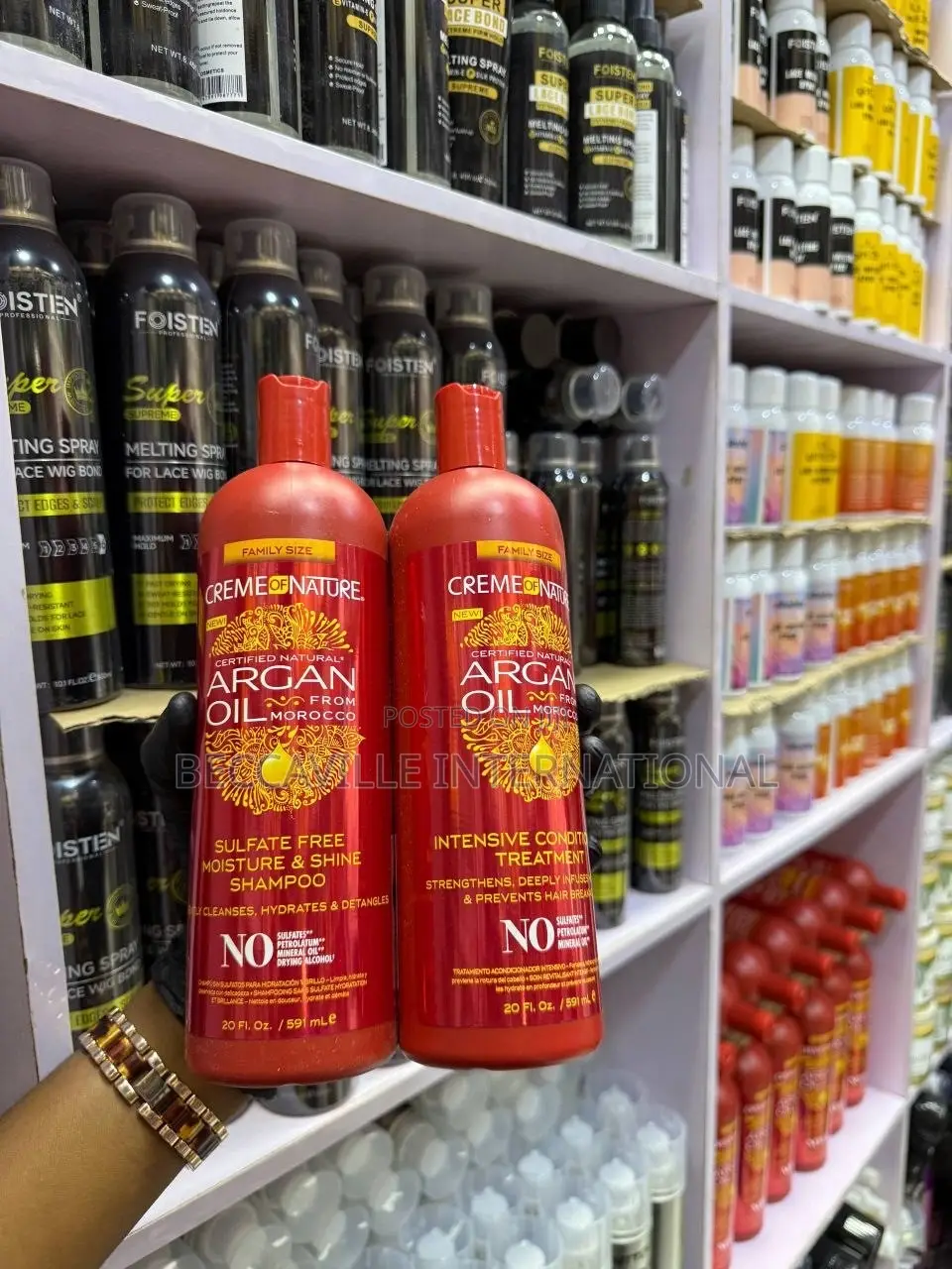 Creme of Nature Argan Oil Sulfate Shampoo Conditioner