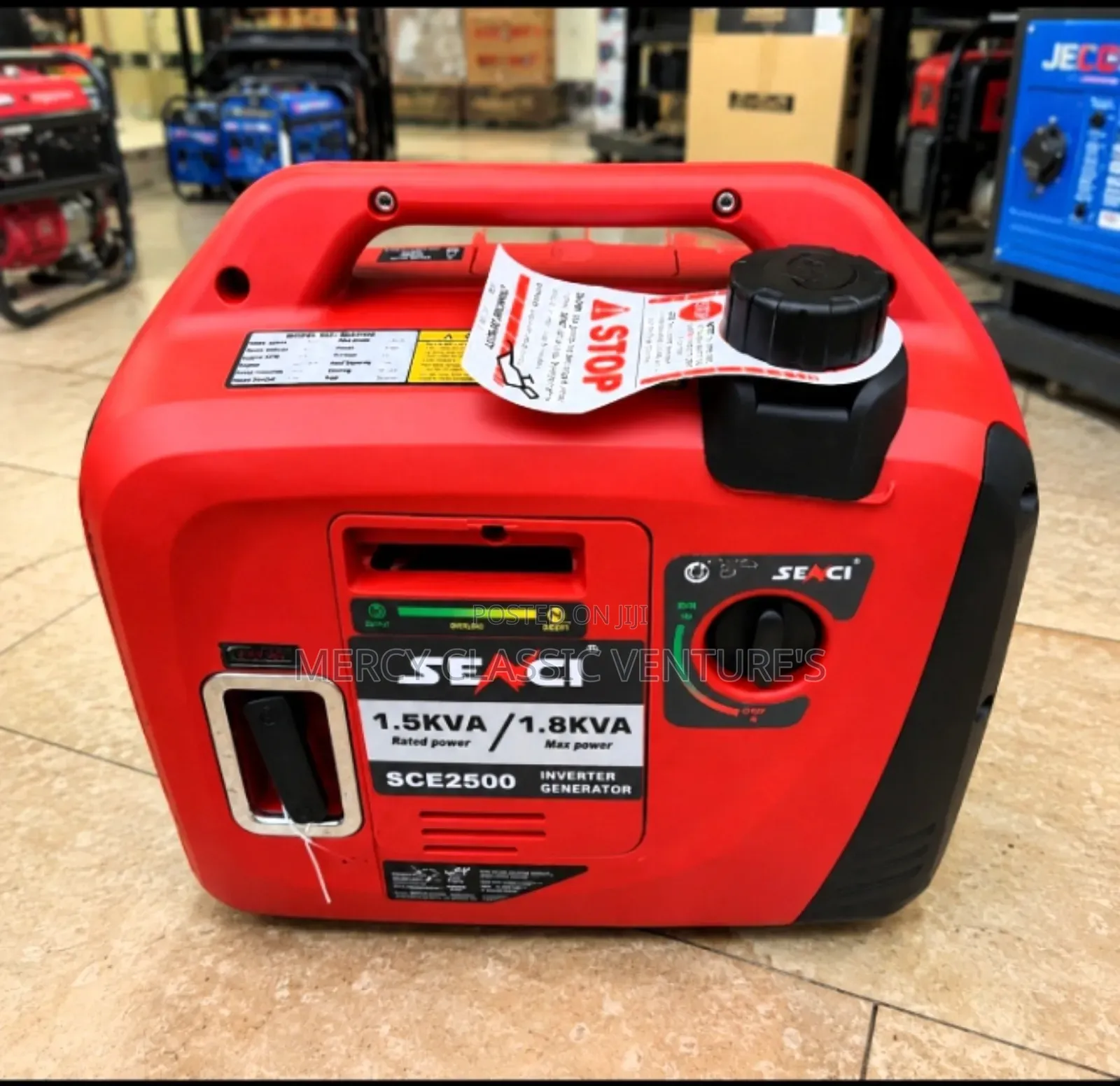 SEACI SCE2500 Inverter Generator – 1.5KVA Rated / 1.8KVA Max