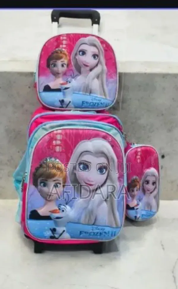 Beautiful Frozen Character Design School Bag 3-Piece Set