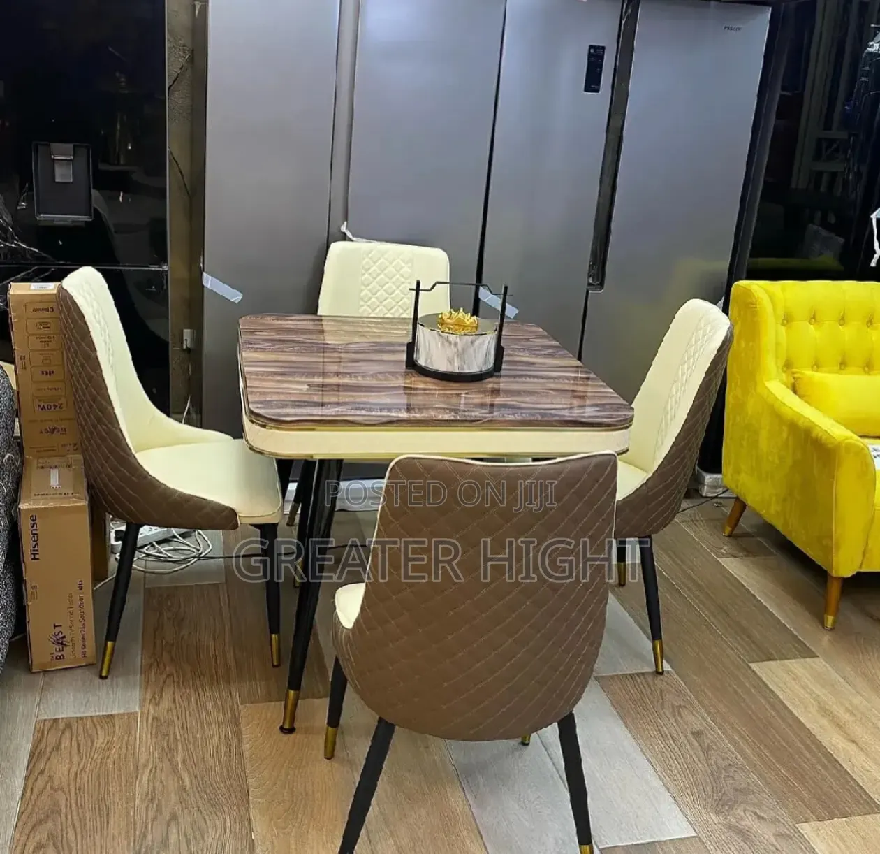 Marble Top 4seater Dinner Table