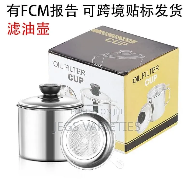Stainless Steel Oil Filter Bottle